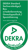 DEKRA zertifizierter Bausachverständiger für Immobilienbewertung D1 (Standard Ein- und Zweifamilienhäuser)